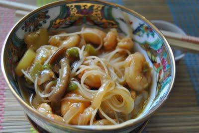 Fideos De Arroz Con Gambas Fideos De Arroz Con Gambas