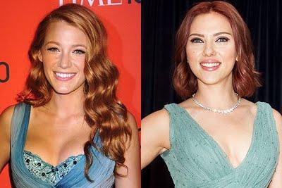 Blake Lively & Scarlett Johansson: Rojo pasión