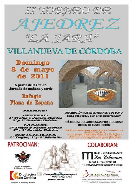 II Torneo de Ajedrez ''La Jara''  Villanueva de Cordoba