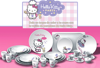 Vajilla Siglo XXI Porcelana Hello Kitty 12 Piezas | islamiyyat.com