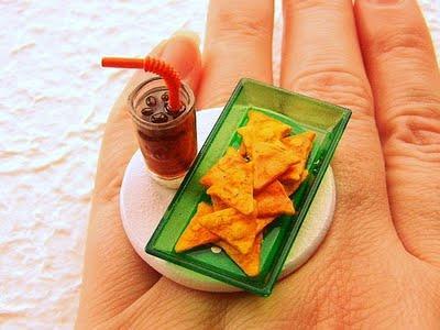 Comidas en miniatura + anillos= WIN!