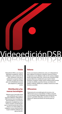 pequeño flyer para VideoediciónDSB (empresa que guardaré ...