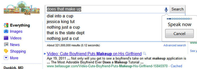 Realizar búsquedas por voz