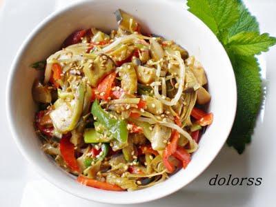 Verduras salteadas en wok