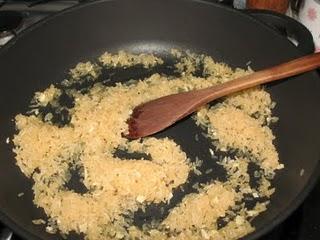 Pastel de arroz con berenjena