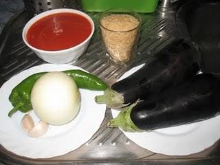 Pastel de arroz con berenjena