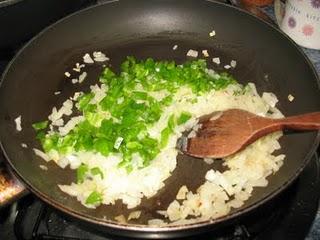 Pastel de arroz con berenjena