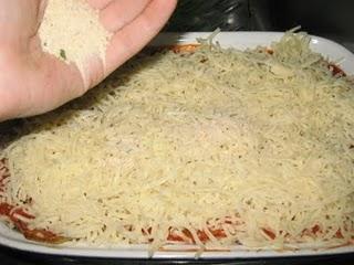 Pastel de arroz con berenjena