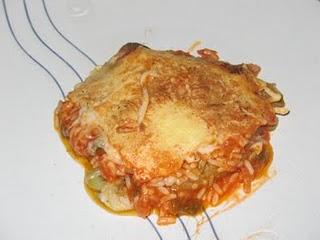 Pastel de arroz con berenjena