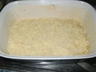 Pastel de arroz con berenjena