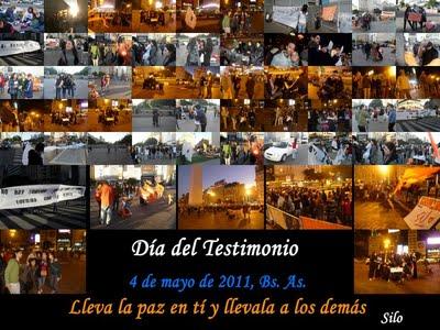 Celebración del Día del Testimonio. 4 de mayo.