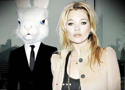 Kate Moss enamorada de un conejo?