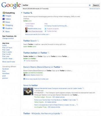 Google prueba nueva página de resultados en su buscador