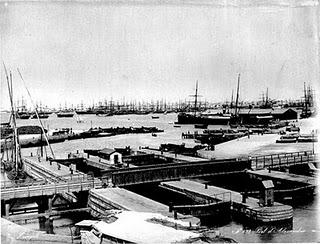 La fragata Arapiles y Alejandría en el año 1871