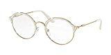 Prada 0PR 54VV, Monturas de gafas para Mujer, Pale Gold/Silver 51