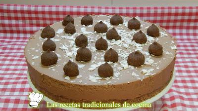 Receta fácil de tarta sin horno de café bombón