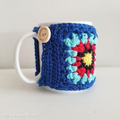 FUNDA TAZA GRANNY SQUARE