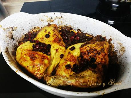 Pollo al estilo de Amberes - inspirada en Clara Peeters