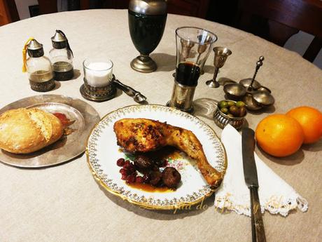 Pollo al estilo de Amberes - inspirada en Clara Peeters Pollo al estilo de Amberes - inspirada en Clara Peeters