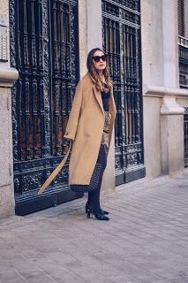 Camel coat, leopard and pearls Camel coat, leopard and pearls