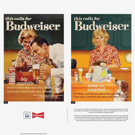 Budweiser reinterpreta sus anuncios machistas del pasado con motivo del Día de la Mujer