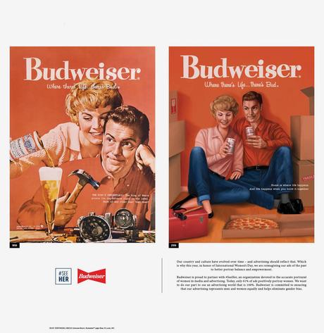 Budweiser reinterpreta sus anuncios machistas del pasado con motivo del Día de la Mujer