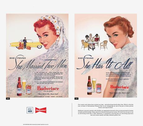 Budweiser reinterpreta sus anuncios machistas del pasado con motivo del Día de la Mujer
