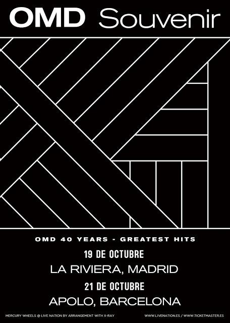 La gira 40 aniversario de OMD parasá por Madrid y Barcelona en octubre La gira 40 aniversario de OMD parasá por Madrid y Barcelona en octubre