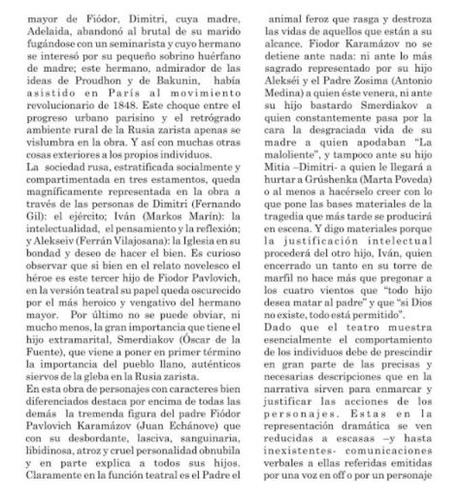 “Los hermanos Karamázov” en escena