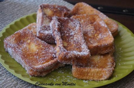 Torrijas de pan de molde Torrijas de pan de molde