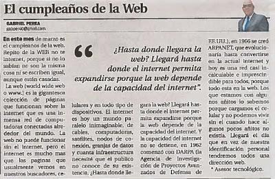 El cumpleaños de la Web