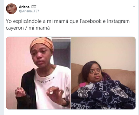 Así se expresan los usuarios sobre caída de Facebook e Instagram