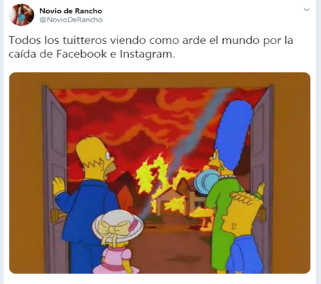 Así se expresan los usuarios sobre caída de Facebook e Instagram