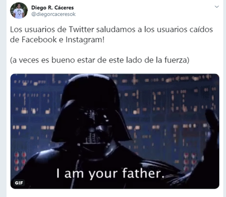 Así se expresan los usuarios sobre caída de Facebook e Instagram