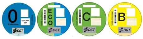 Las etiquetas de la DGT con las que poder llegar hasta la Puerta del Sol