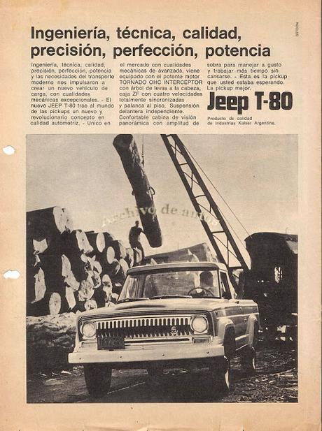 Jeep T-80 del año 1967