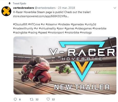 V Racer Hoverbike podría llegar a PlayStation VR