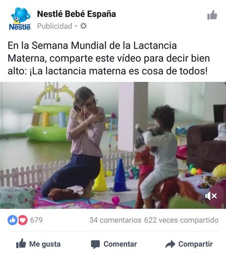 Papilla de cereales Nestlé y su publicidad engañosa comparándose con fruta