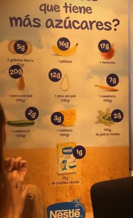 Papilla de cereales Nestlé y su publicidad engañosa comparándose con fruta Papilla de cereales Nestlé y su publicidad engañosa comparándose con fruta