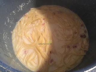 ESPAGUETTIS CON NATA Y QUESO EN OLLA GM