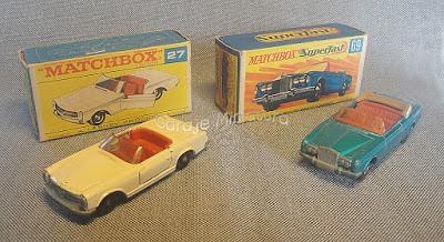 Dos convertibles de Matchbox