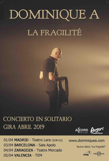 [Noticia] Dominique A visitará nuestro país el próximo mes de abril con la gira de presentación de sus dos últimos discos