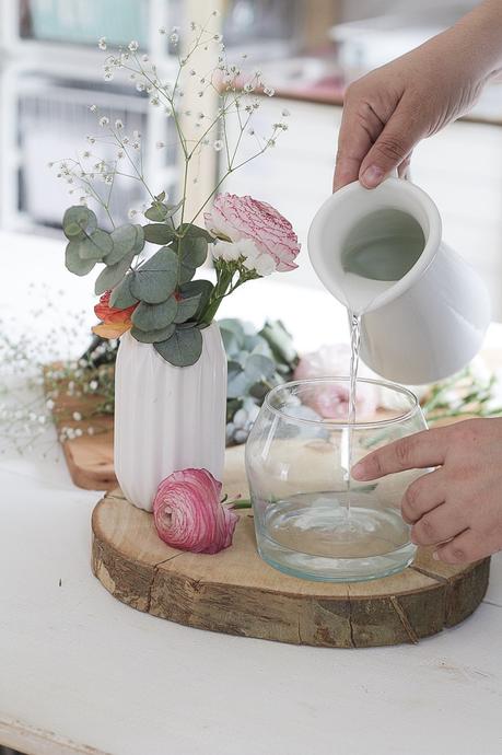 DIY: paso a paso para hacer un centro de mesa con flores