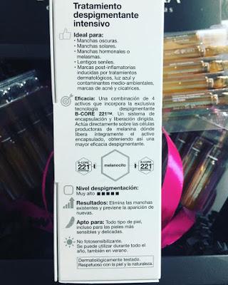 Ampollas Anti-Manchas de Bella Aurora. B-CORE 221 TM. TECHNOLOGY. B 10 FORTE