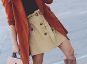 Cómo combinar falda gabardina