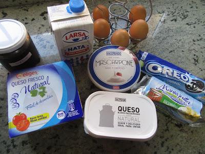 Ingredientes Triple cheescake olla GM