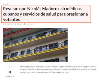 Miente The New York Times atacando a médicos cubanos en Venezuela