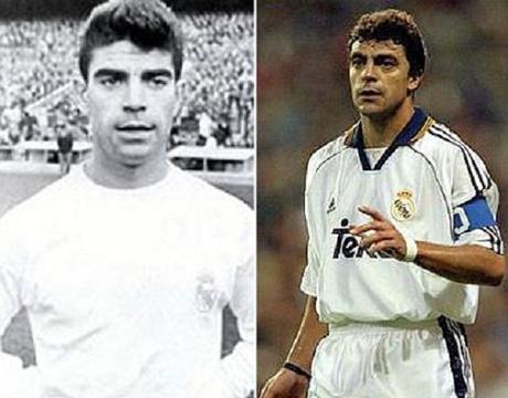 Manolo Sanchís padre e hijo.