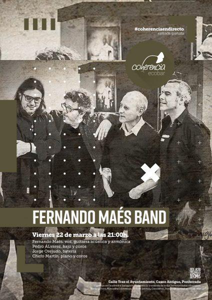 Concierto de Fernando Maes Band el viernes en el Coherencia Bar