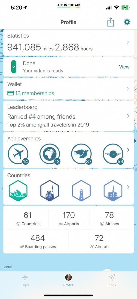 Profile ▷ Aplicación en el aire: la mejor aplicación para viajeros frecuentes